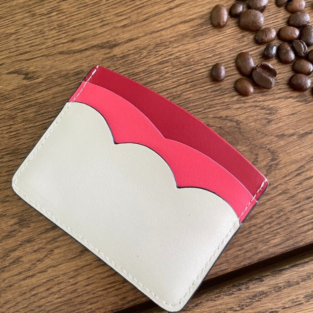 NWT! NEW! Kate Spade Leather Cherries Card Case women small size - Picture 2 of 3